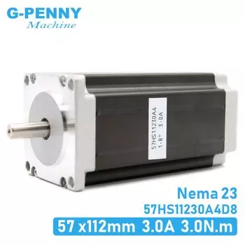 Шаговый двигатель Nema 23 57x112 мм 3А 3 Нм