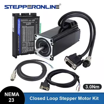 Шаговый двигатель Nema 23 STEPPERONLINE 3 Нм с драйвером