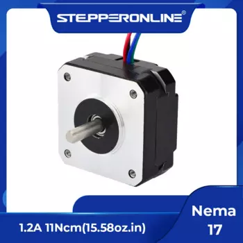 Шаговый двигатель STEPPERONLINE Nema17 0.9° 11Нсм