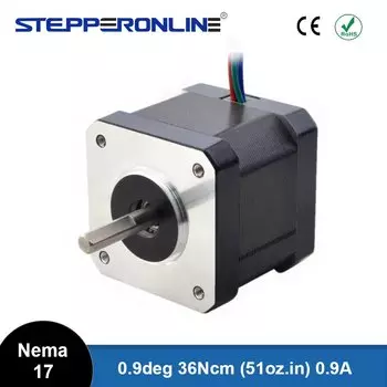 Шаговый двигатель STEPPERONLINE Nema 17 0,9° 36 Нсм 40 мм