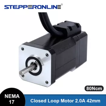 Шаговый двигатель STEPPERONLINE Nema 17 80 Нсм с энкодером