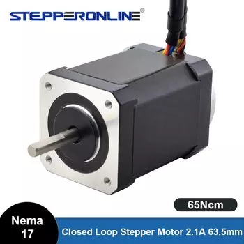 Шаговый двигатель STEPPERONLINE Nema 17 с энкодером 65 нм