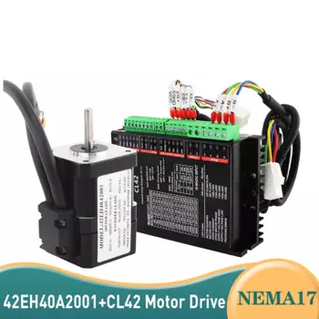 Шаговый серводвигатель 42EH40A2001 2A 0,4 Нм и драйвер CL42 NEMA17 Наборы с замкнутым контуром DC18-90V Сервопривод Комплект контроллера ЧПУ