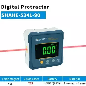 SHAHE Цифровой транспортир с магнитами