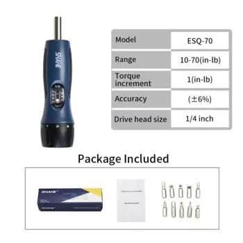 SHAHE Динамометрическая отвертка 10-70 In-lb