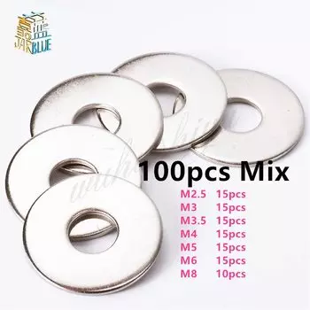 Шайбы из нержавеющей стали JARBLUE M2.5 M3 M3.5 M4 M5 M6 M8