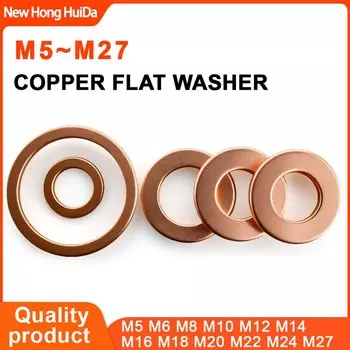 Шайбы медные NEWHONGHUIDA M5 M6 M8 M10