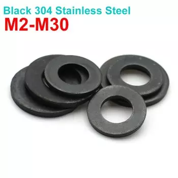 Шайбы Zimir WJ2019A черные из нержавеющей стали 304