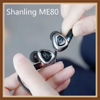 Shanling ME80 Hi-Res 10 мм двойной динамический драйвер 2DD IEMs Hi-Fi музыкальный монитор аудиофильский кабель MMCX наушники-вкладыши из алюминиевого сплава