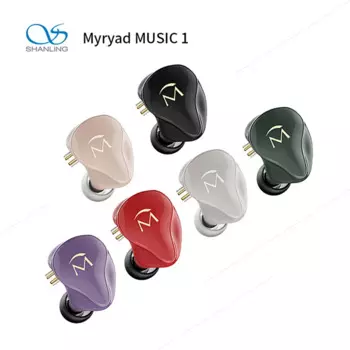 SHANLING Myryad MUSIC 1 9 мм Динамический драйвер Внутриканальные наушники-вкладыши IEM 0,78 мм съемный кабель Встроенный микрофон