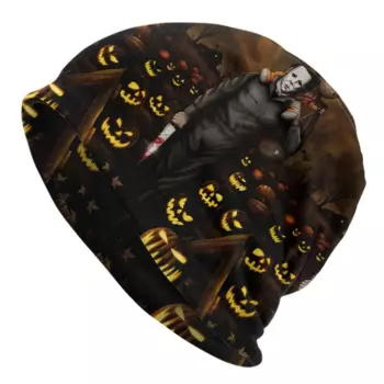 Шапки из фильма ужасов Skullies, шапки унисекс, зимняя теплая вязаная шапка, модная шапка для взрослых Майкла Майерса на Хэллоуин, уличная лыжная шапка