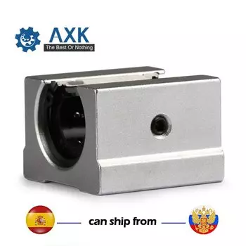 Шарикоподшипниковые блоки AXK SBR16UU/SBR20UU 10-30мм