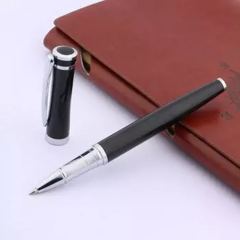 Шариковая ручка Chouxiongluwei черная и серебряная