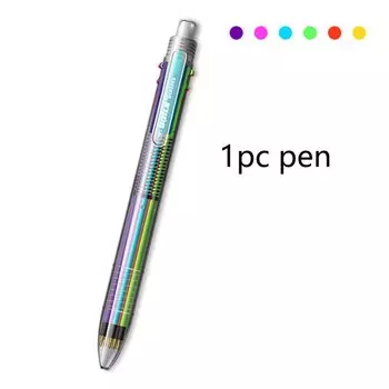 Шариковая ручка MROOFUL 6 цветов 0,7 мм