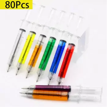 Шариковая ручка в виде шприца, 80 шт.