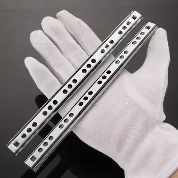 Шариковые направляющие для ящиков 17 мм