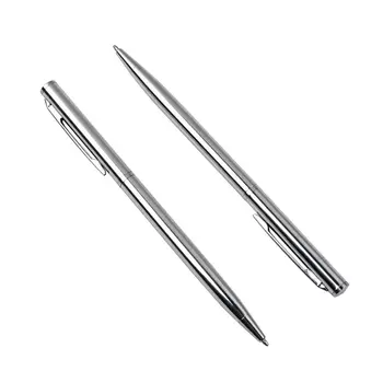 Шариковые ручки Baikingift серебристые 3 шт.