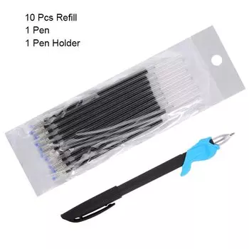 Шариковая ручка с волшебной шуткой, невидимая медленно исчезающая чернила за один час, школьные шариковые ручки + стержень для ручки 10 шт.