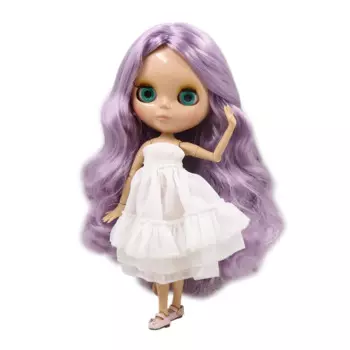 Шарнирная кукла Blyth для женщин ICY DBS, натуральные кудри с боковой бахромой