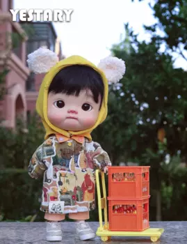 Шарнирная кукла YESTARY, модель маленькой игрушки 1/6, набор ручной работы с желтым медведем, готовый продукт для шарнирных подарков для девочек и мальчиков