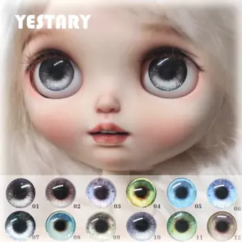 Шарнирные куклы YESTARY, аксессуары Blythe Eye для игрушек «сделай сам», Модные Цветные Стеклянные Магнитные Глаза для шарнирных девочек, подарки