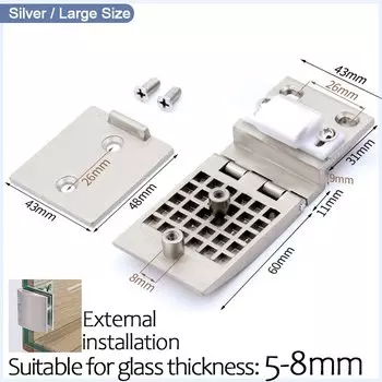 Шарнирные петли для стеклянной двери imango, 90 градусов