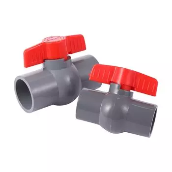 Шаровой кран Talk-Satisfied серый пластик 20/25/32/40 мм