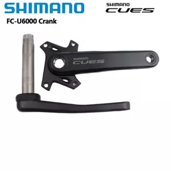 Шатун Shimano CUES U6000, 170 мм, 175 мм, 10 скоростей, 96BCD, правый, левый, один комплект, детали кривошипа для горного велосипеда