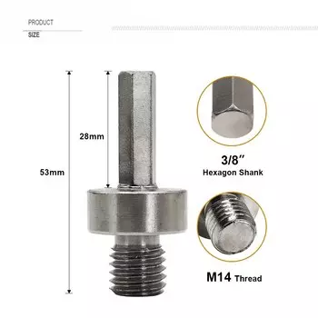 SHDIATOOL 1 шт. адаптер M14 M10 5/8 "-11 резьба к хвостовику БЫСТРОРАЗЪЕМНАЯ угловая шлифовальная машина электрическая дрель конвертер аксессуар ручной инструмент