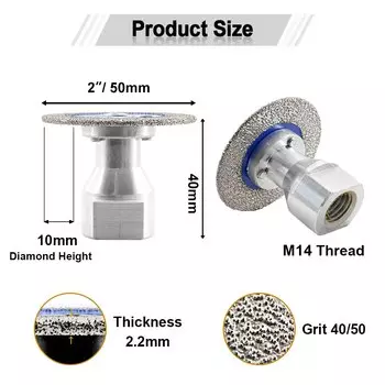 SHDIATOOL Алмазная пила для гравировки 40/50 мм