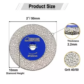 SHDIATOOL Алмазные диски для резки 30/40/50 мм