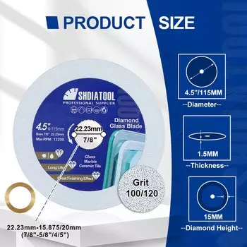 SHDIATOOL Алмазный диск для резки 50/75/85/100/115/125 мм