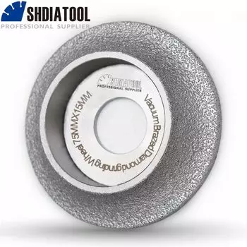 SHDIATOOL Алмазный шлифовальный круг для профиля края Demi-bullnose 75мм