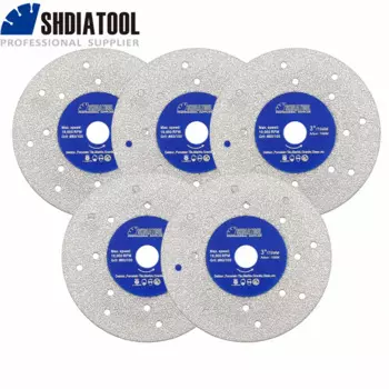 SHDIATOOL диаметром 75 мм, шлифовальный режущий диск для камня, ультратонкое пильное полотно, мраморная керамогранит, стеклорез, мини-3 дюйма, пластина с несколькими отверстиями