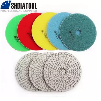 SHDIATOOL Полировальные накладки для камня 6 шт.