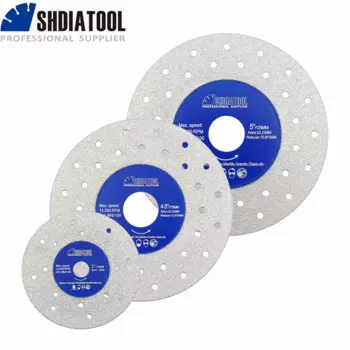 SHDIATOOL режущий диск для камня, 1 шт., ультратонкое пильное полотно, керамическая плитка, мрамор, стекло, диаметр 75/115/125 мм, режущая пластина с несколькими отверстиями