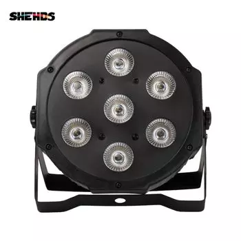 SHEHDS LED Flat Par 7x18 Вт RGBWA+UV Сценический свет