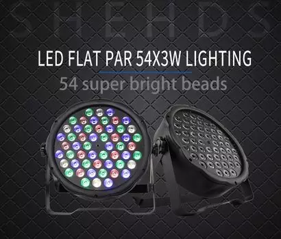 SHEHDS RGBW LED Flat Par DJ Wash Light