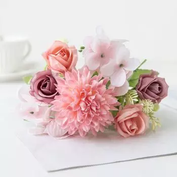 Шелковая искусственная роза