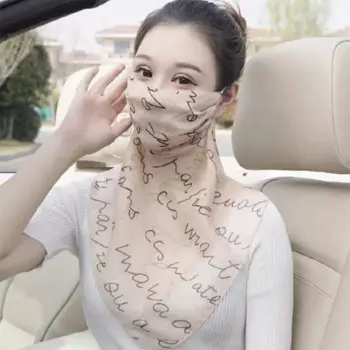 Шелковая популярная модель 100%, шелковая вуаль для шеи из тутового шелкопряда, дышащая тонкая Солнцезащитная маска для лица, женская летняя