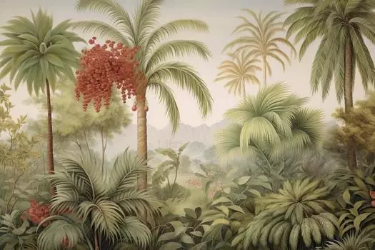 Шелковые обои Beibehang "Юго-Восточная Азия"