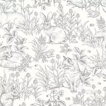 Шелковые обои Beibehang с изображением кролика
