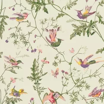 Шелковые обои Beibehang с птицами для гостиной