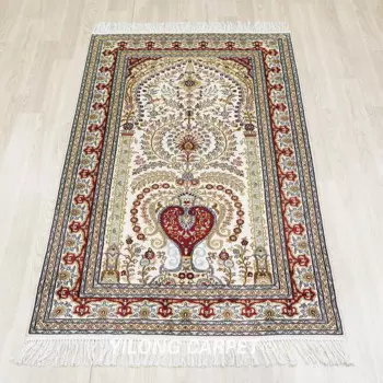 Шелковый Ковер Hereke 91x152 см с узелком, специальный дизайн, коврики в восточном стиле (LH853B)