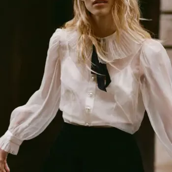 Шелковый прозрачный галстук-бабочка Eugenia