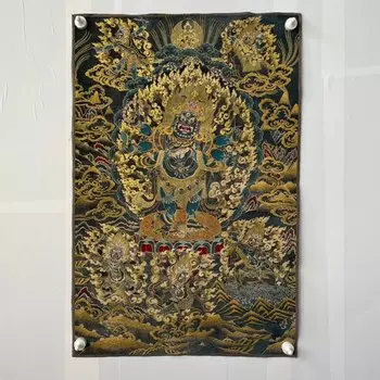 Шелковый тханка Будда Джамбхала SIYAO