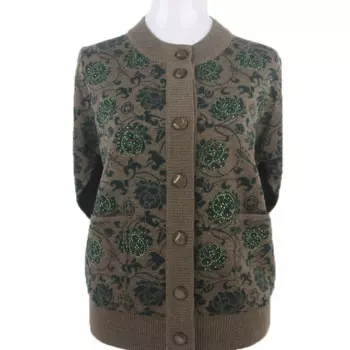 Шерстяной свитер для мам среднего и пожилого возраста, кардиган, пальто, Женский вязаный свитер на весну и осень, куртка, верхняя одежда, женские топы 5XL