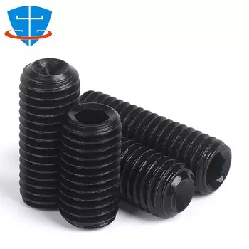 10 шт., 2 # 4 # 6 # 8 # 10 # 1/4 3/16 5/16 3/8 1/2 12,9, легированная сталь, американский стандарт, шестигранная головка с шестигранной головкой, установочный винт, шестигранный вогнутый конец, верхние стопорные винты