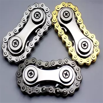 Шестеренчатая цепь, Гироскопическая цепь для пальцев, меньшее давление, искусственная настольная игрушка, легкое упражнение, гибкость пальца