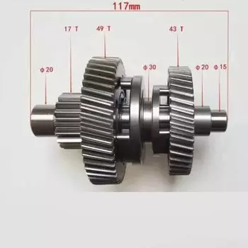 Шестеренчатый вал для двигателя Kayo AU200 LX200M CVT LC162FMK E-TON 200 ATV Go Kart